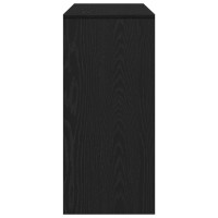 Produktbild för Konsolbord Svart Ek 100 x 35 x 76,5 cm Konstruerat trä