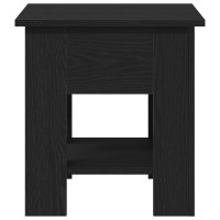 Produktbild för Kaffeebord Svart Ek 40 x 40 x 42 cm Konstruerat trä