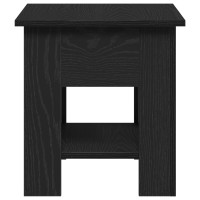 Produktbild för Kaffeebord Svart Ek 40 x 40 x 42 cm Konstruerat trä