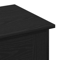 Produktbild för Kaffeebord Svart Ek 40 x 40 x 42 cm Konstruerat trä
