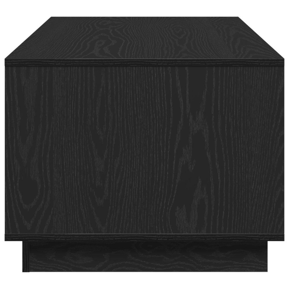 Produktbild för Kaffeebord Svart Ek 102 x 55 x 43 cm Konstruerat trä