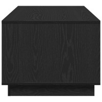 Produktbild för Kaffeebord Svart Ek 102 x 55 x 43 cm Konstruerat trä