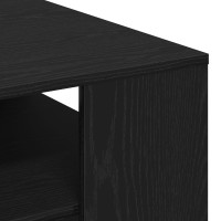 Produktbild för Kaffeebord Svart Ek 102 x 55 x 43 cm Konstruerat trä