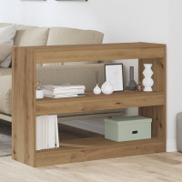 Produktbild för Bokhylla artisan ek 100 x 30 x 72 cm Konstruerat trä
