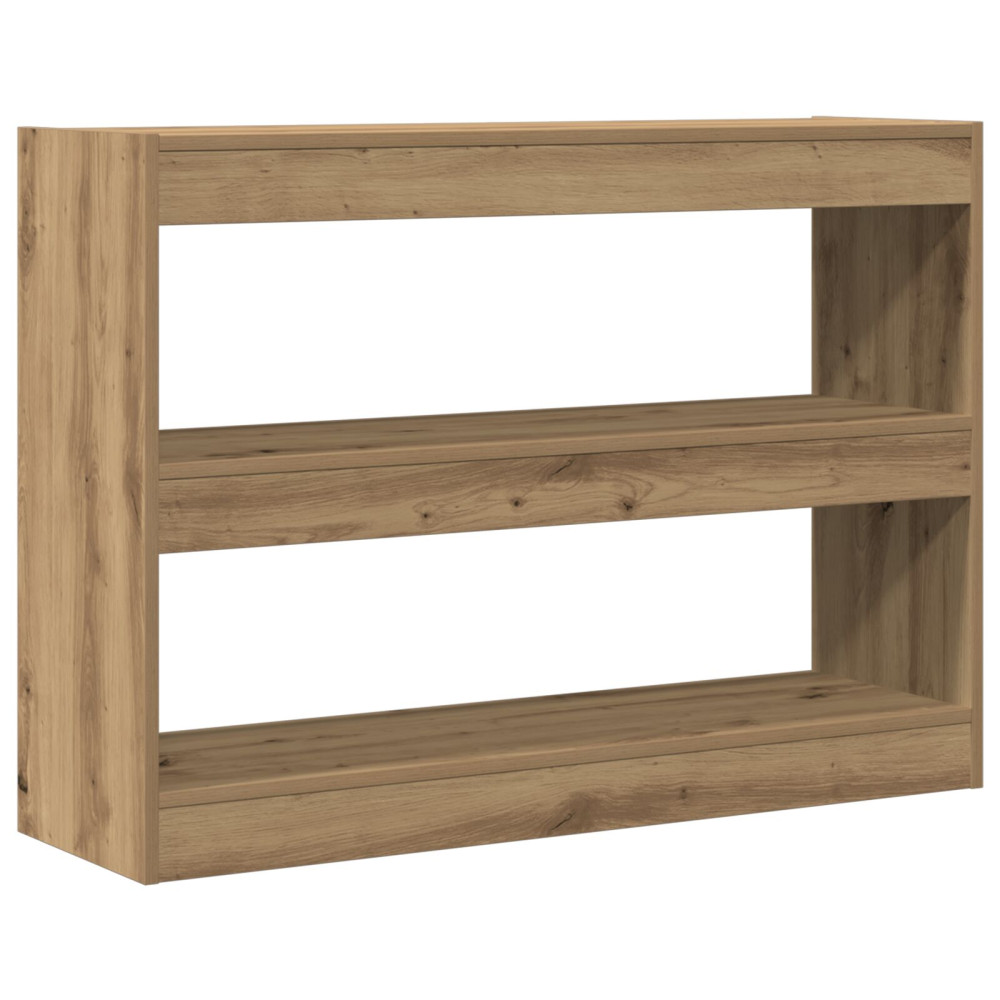 Produktbild för Bokhylla artisan ek 100 x 30 x 72 cm Konstruerat trä