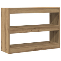 Produktbild för Bokhylla artisan ek 100 x 30 x 72 cm Konstruerat trä