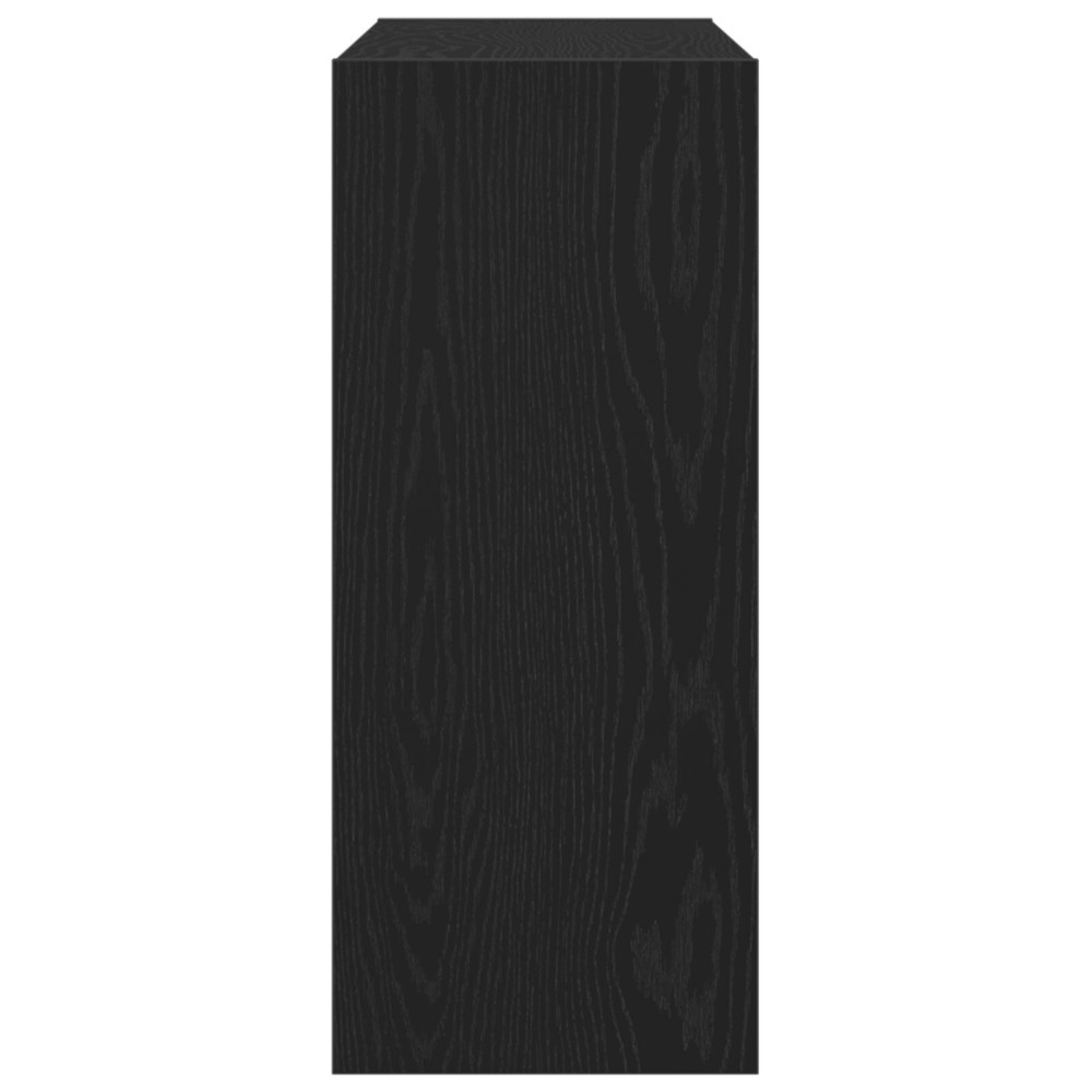 Produktbild för Bokhylla Svart Ek 100 x 30 x 72 cm Konstruerat trä
