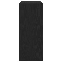 Produktbild för Bokhylla Svart Ek 100 x 30 x 72 cm Konstruerat trä