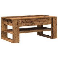 Produktbild för Kaffeebord Gammalt trä 102 x 55 x 45 cm Konstruerat trä
