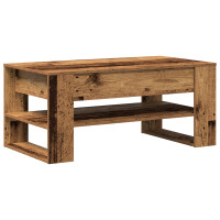 Produktbild för Kaffeebord Gammalt trä 102 x 55 x 45 cm Konstruerat trä