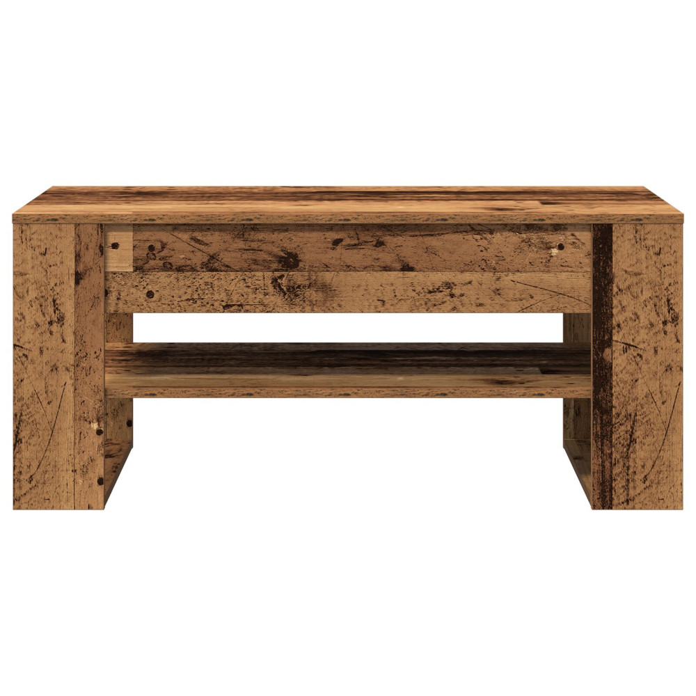 Produktbild för Kaffeebord Gammalt trä 102 x 55 x 45 cm Konstruerat trä