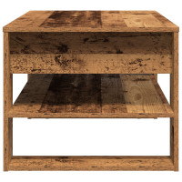 Produktbild för Kaffeebord Gammalt trä 102 x 55 x 45 cm Konstruerat trä
