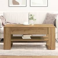 Produktbild för Kaffeebord Artisan Ek 102 x 55 x 45 cm Konstruerat trä