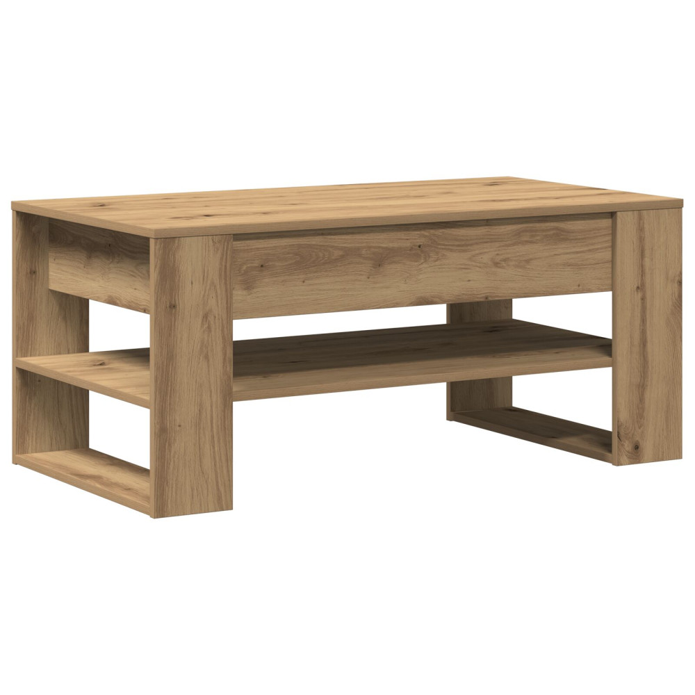 Produktbild för Kaffeebord Artisan Ek 102 x 55 x 45 cm Konstruerat trä