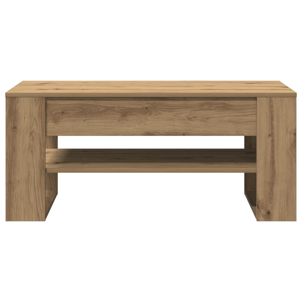 Produktbild för Kaffeebord Artisan Ek 102 x 55 x 45 cm Konstruerat trä