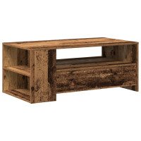 Produktbild för Kaffeebord Gammalt trä 102 x 55 x 43,5 cm Konstruerat trä