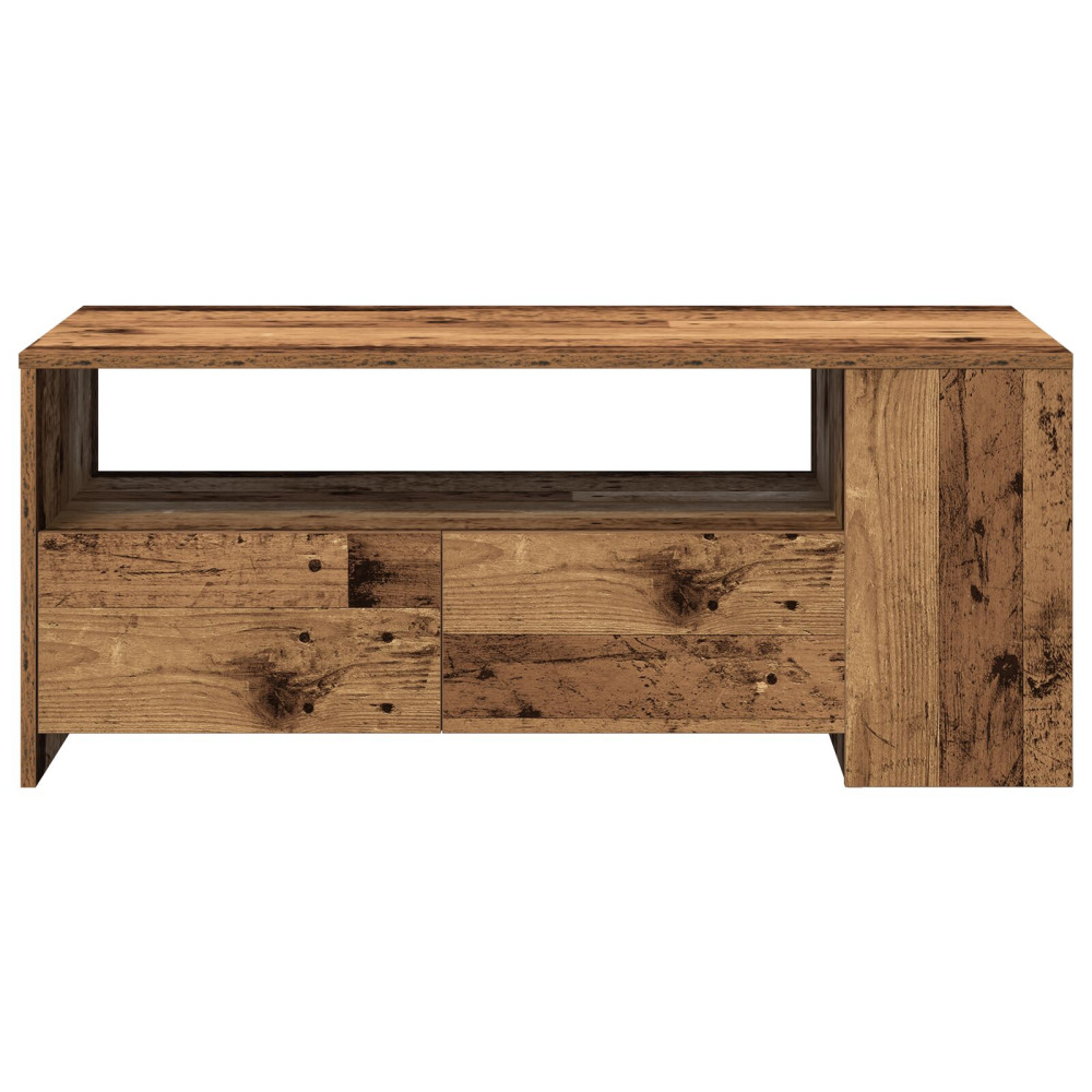 Produktbild för Kaffeebord Gammalt trä 102 x 55 x 43,5 cm Konstruerat trä