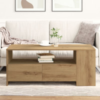 Produktbild för Kaffeebord Artisan Ek 102 x 55 x 43,5 cm Konstruerat trä