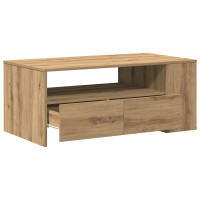 Produktbild för Kaffeebord Artisan Ek 102 x 55 x 43,5 cm Konstruerat trä