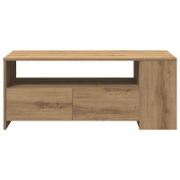 Produktbild för Kaffeebord Artisan Ek 102 x 55 x 43,5 cm Konstruerat trä