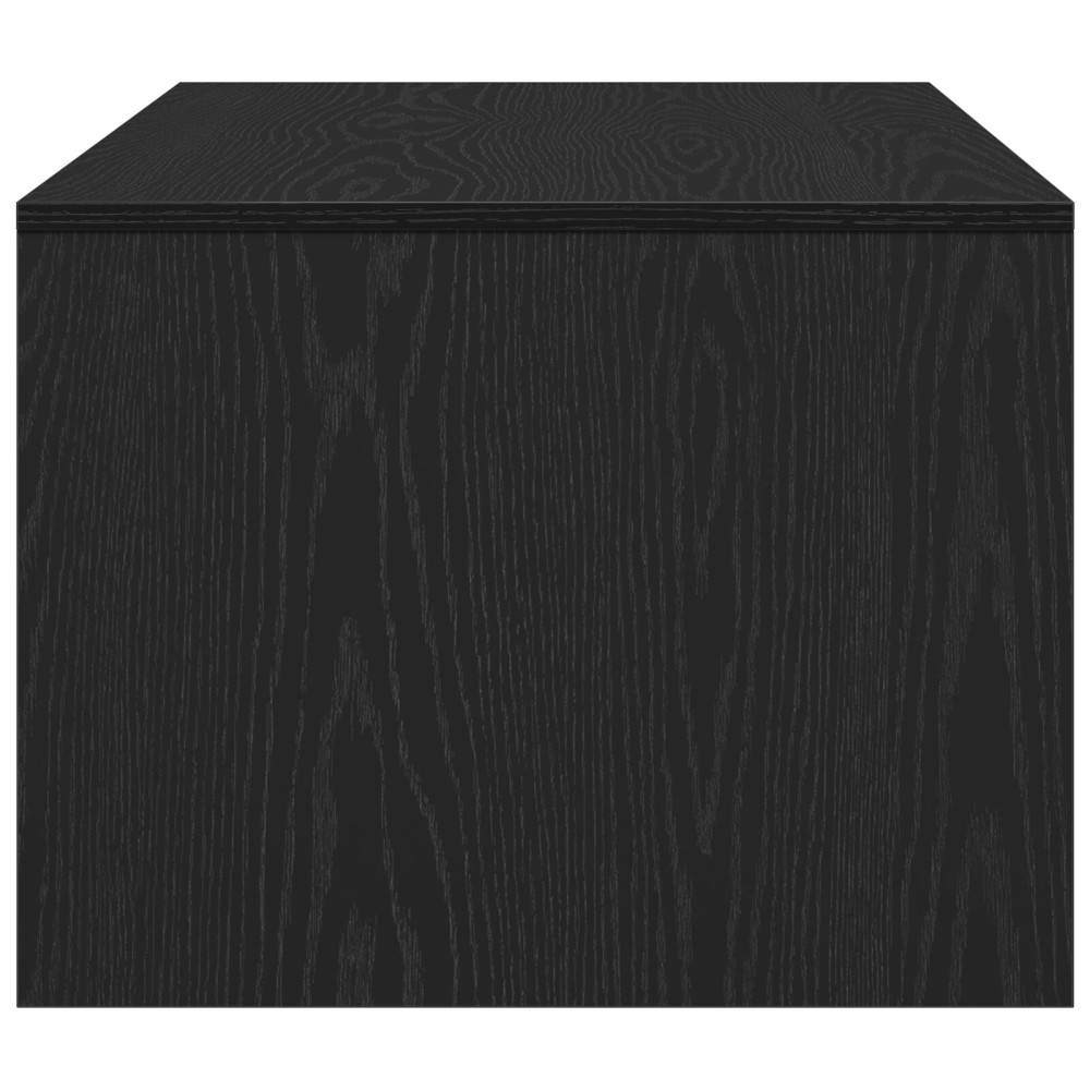 Produktbild för Kaffeebord med låda Svart Ek 102 x 55 x 43,5 cm Konstruerat trä