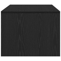 Produktbild för Kaffeebord med låda Svart Ek 102 x 55 x 43,5 cm Konstruerat trä