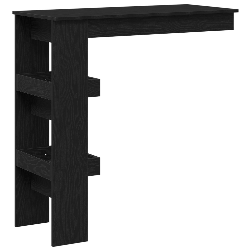 Produktbild för Vägg Barbord Svart Ek 102 x 45 x 103,5 cm Konstruerat trä