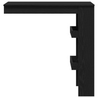 Produktbild för Vägg Barbord Svart Ek 102 x 45 x 103,5 cm Konstruerat trä