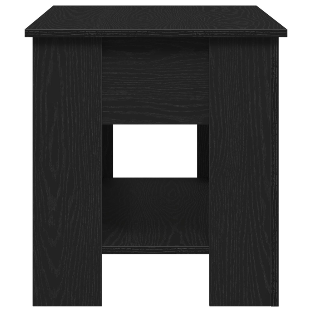 Produktbild för Kaffeebord Svart ek 101 x 49 x 52 cm Konstruerat trä