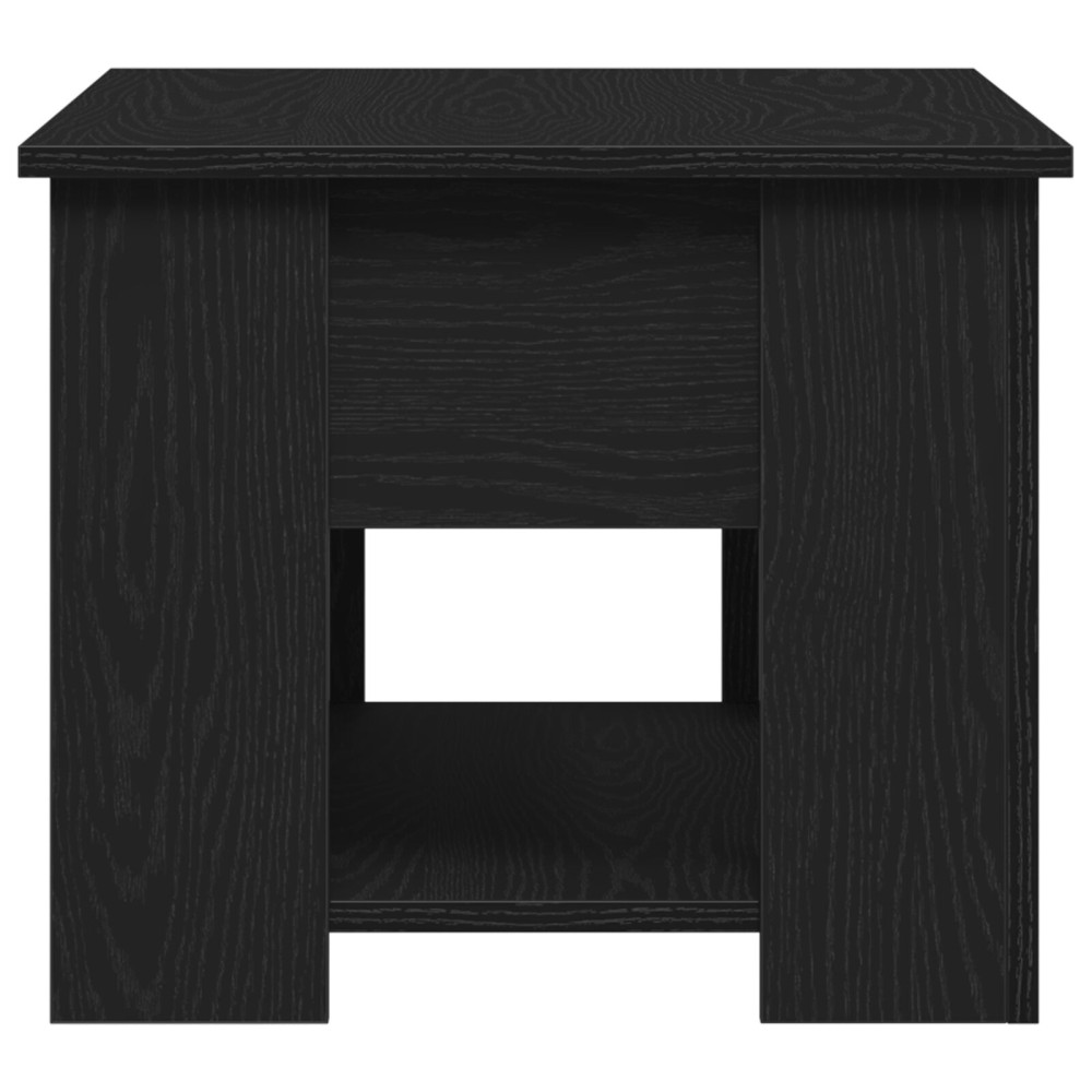 Produktbild för Kaffeebord Svart Ek 79 x 49 x 41 cm Konstruerat trä