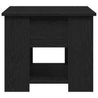 Produktbild för Kaffeebord Svart Ek 79 x 49 x 41 cm Konstruerat trä