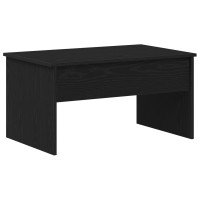 Produktbild för Kaffeebord Svart Ek 80 x 50,5 x 41,5 cm Konstruerat trä