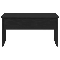 Produktbild för Kaffeebord Svart Ek 80 x 50,5 x 41,5 cm Konstruerat trä