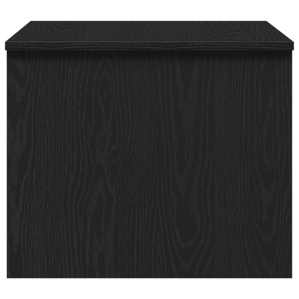 Produktbild för Kaffeebord Svart Ek 80 x 50,5 x 41,5 cm Konstruerat trä