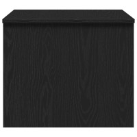 Produktbild för Kaffeebord Svart Ek 80 x 50,5 x 41,5 cm Konstruerat trä