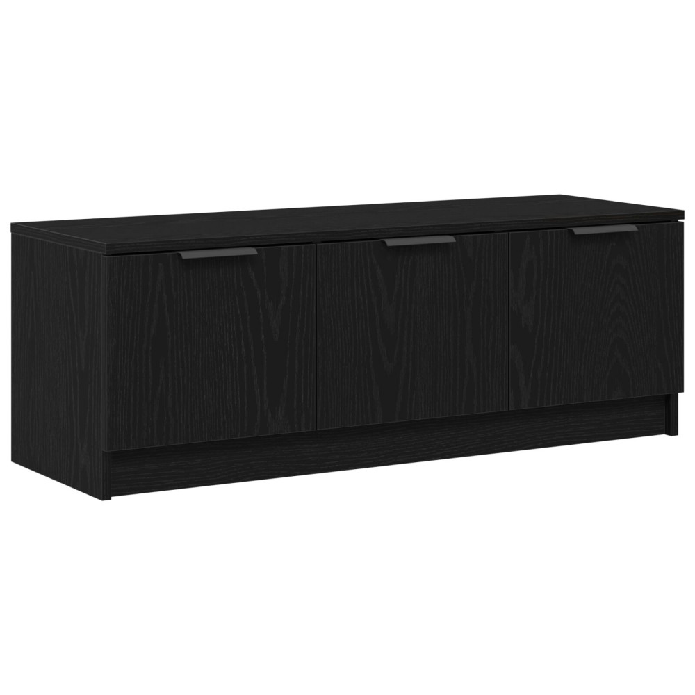 Produktbild för TV-skåp Svart Ek 102 x 35 x 36,5 cm Konstruerat trä