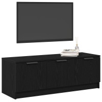 Produktbild för TV-skåp Svart Ek 102 x 35 x 36,5 cm Konstruerat trä