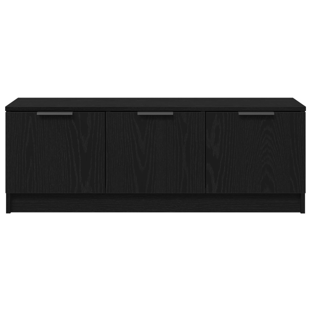 Produktbild för TV-skåp Svart Ek 102 x 35 x 36,5 cm Konstruerat trä