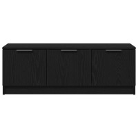 Produktbild för TV-skåp Svart Ek 102 x 35 x 36,5 cm Konstruerat trä