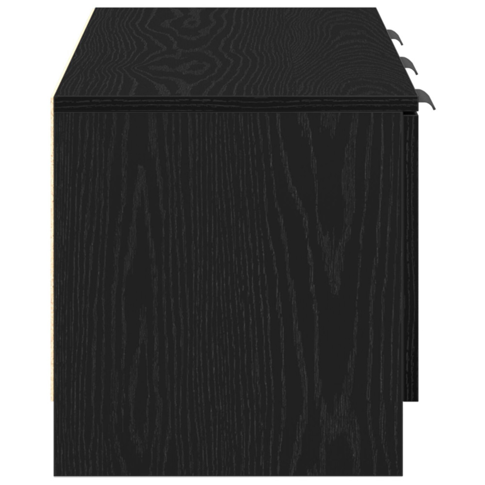 Produktbild för TV-skåp Svart Ek 102 x 35 x 36,5 cm Konstruerat trä