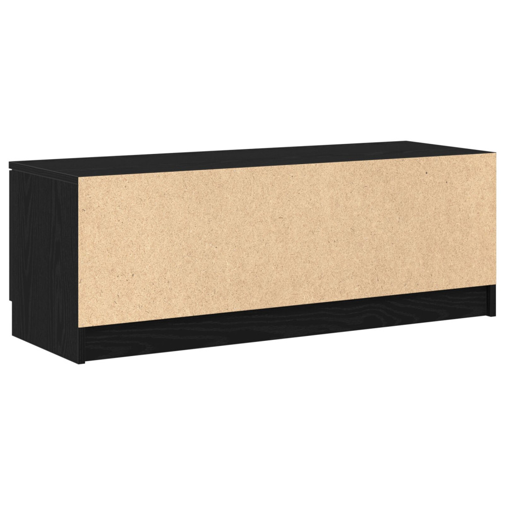 Produktbild för TV-skåp Svart Ek 102 x 35 x 36,5 cm Konstruerat trä