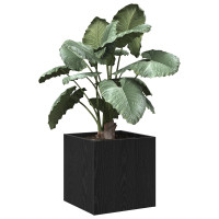Produktbild för Planteringslåda Svart Ek 40 x 40 x 40 cm Konstruerat trä