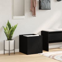 Produktbild för Planteringslåda Svart Ek 40 x 40 x 40 cm Konstruerat trä