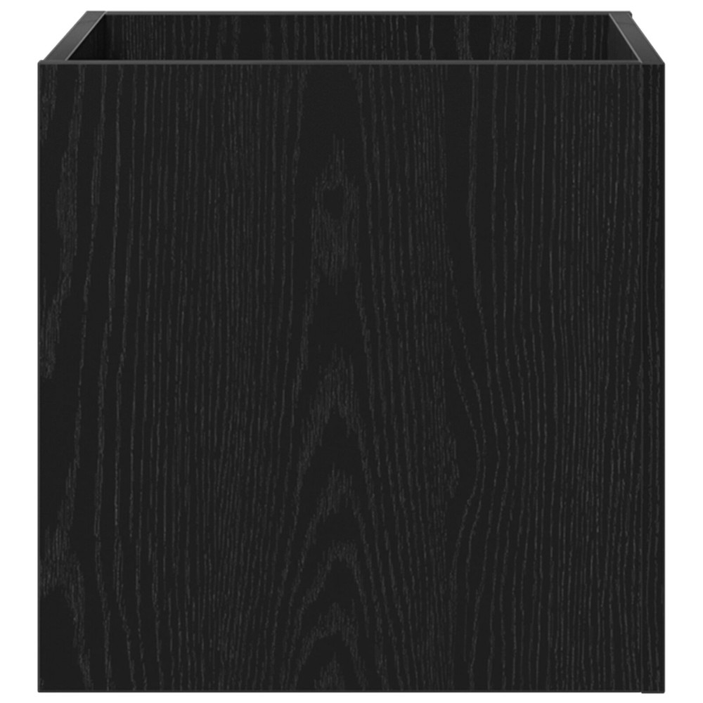Produktbild för Planteringslåda Svart Ek 40 x 40 x 40 cm Konstruerat trä