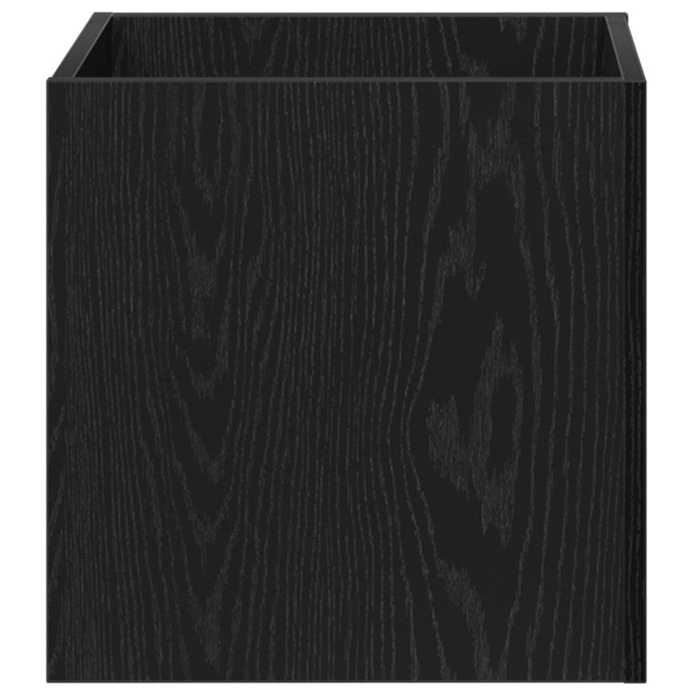 Produktbild för Planteringslåda Svart Ek 40 x 40 x 40 cm Konstruerat trä