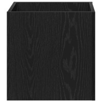 Produktbild för Planteringslåda Svart Ek 40 x 40 x 40 cm Konstruerat trä
