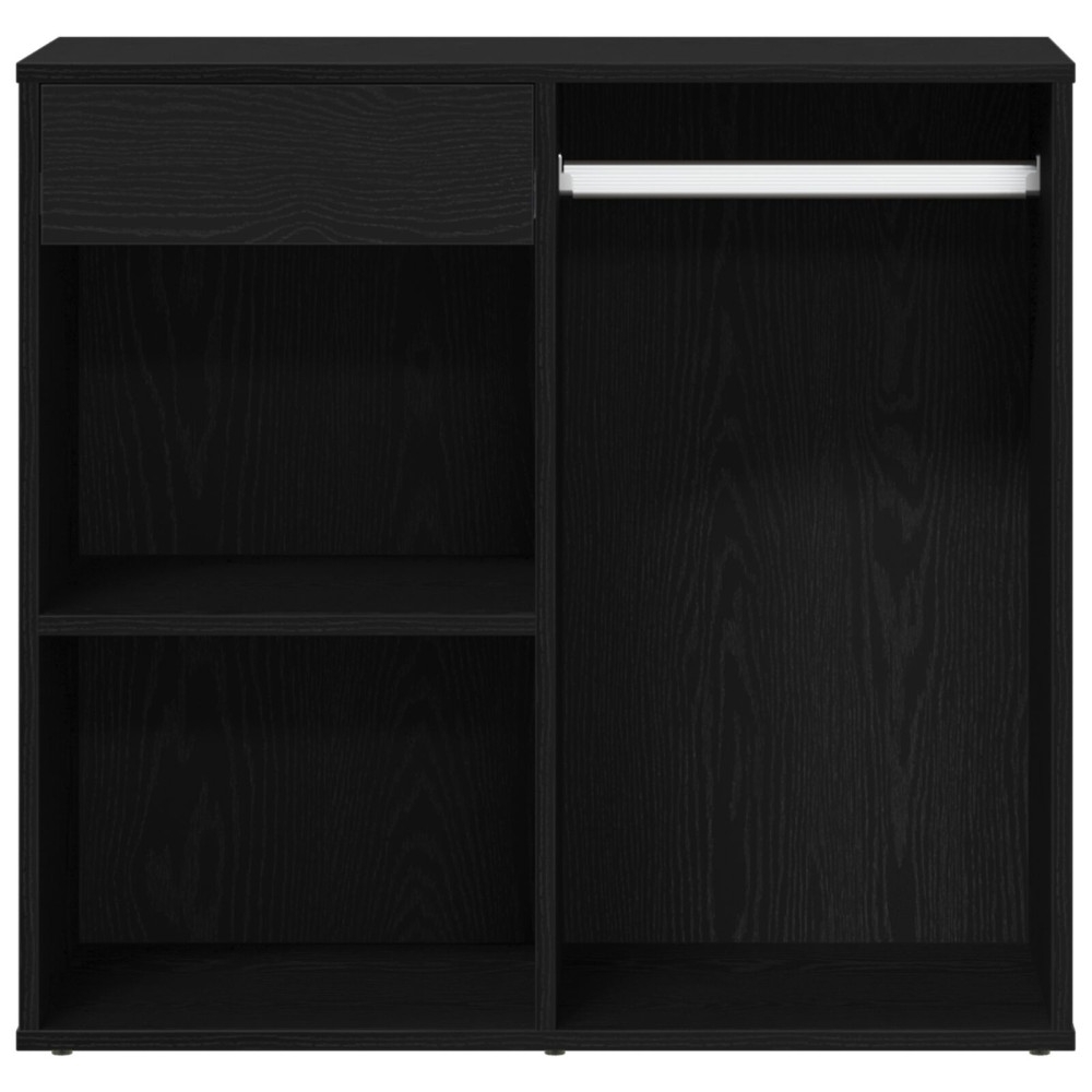 Produktbild för Kosmetisk skåp Svart Ek 80 x 40 x 75 cm Konstruerat trä