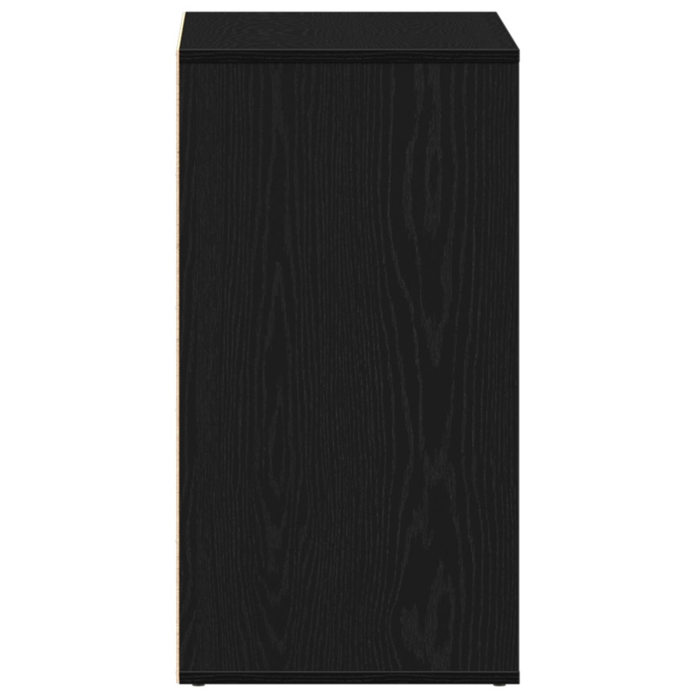 Produktbild för Kosmetisk skåp Svart Ek 80 x 40 x 75 cm Konstruerat trä
