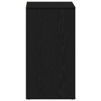 Produktbild för Kosmetisk skåp Svart Ek 80 x 40 x 75 cm Konstruerat trä