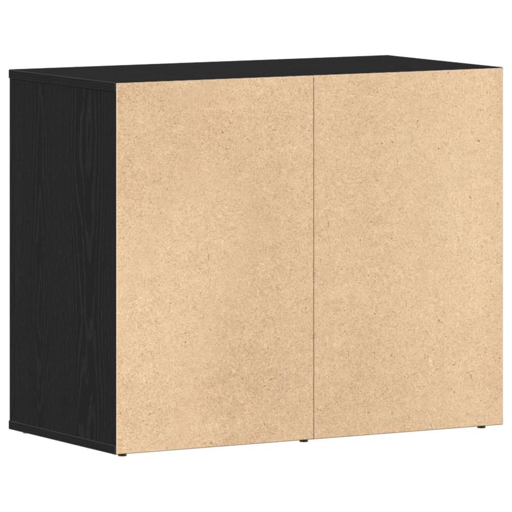 Produktbild för Kosmetisk skåp Svart Ek 80 x 40 x 65 cm Konstruerat trä